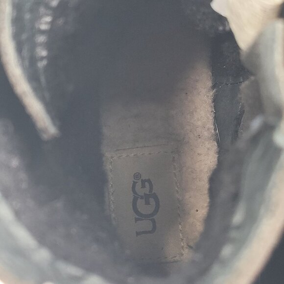 Ugg Kilmer II Women's Black Leather Combat Side Zip Boots S/N1095131 US Size 7.5 - Picture 10 of 12